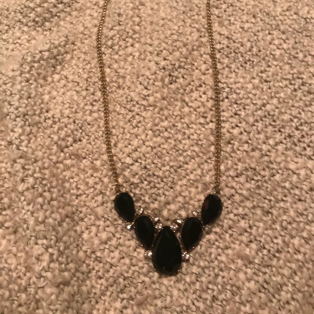 Chunky stone statement necklace